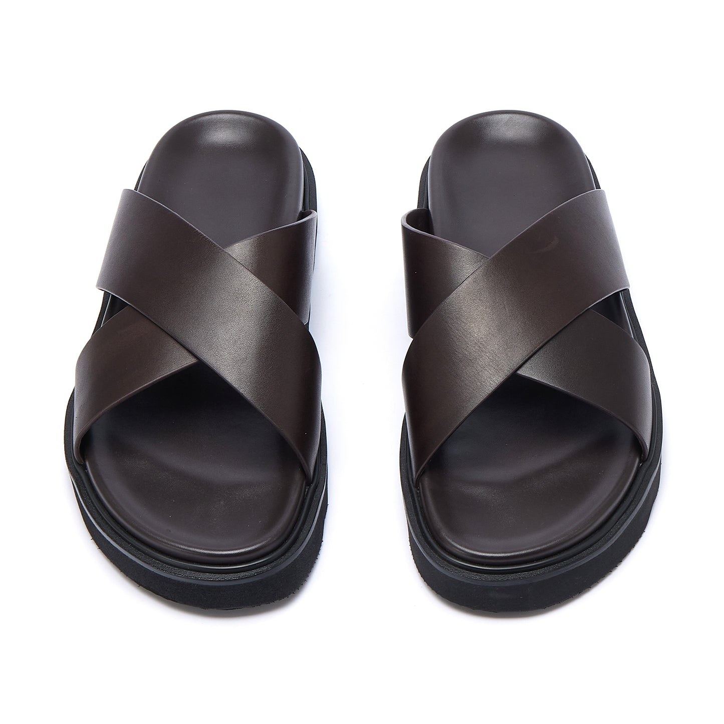 Kapcie z krzyżowymi paskami dla mężczyzn