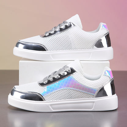 Buty sznurowane z siateczki dla kobiet